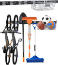 Garage Tool Organizer Wall Mount 6PC Heavy Duty Hook 3PC Utility Rack Pack of 2 K2500