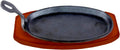 Cast Iron Steak Plate with Wooden Holder M35442