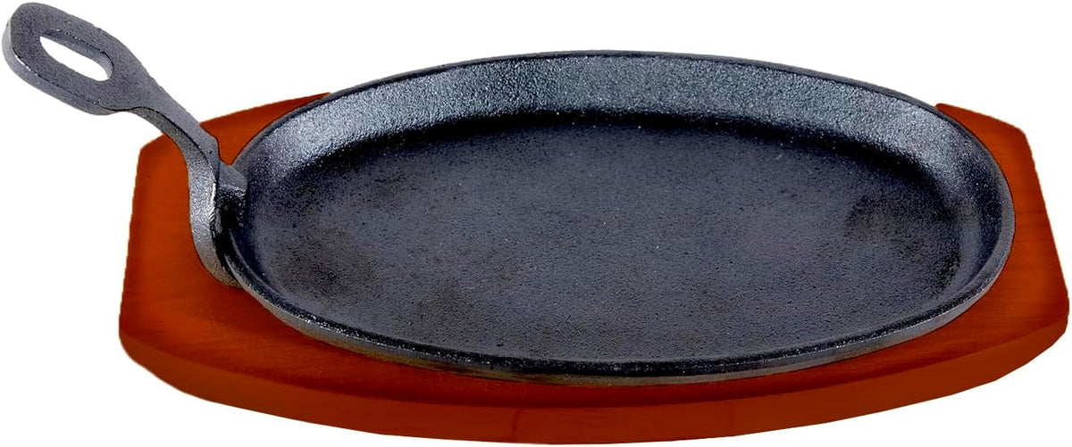 Cast Iron Steak Plate with Wooden Holder M35442