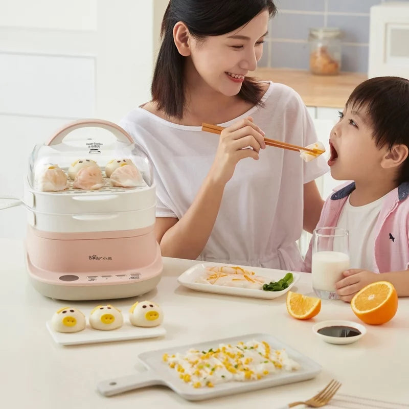 Rice Roll Maker 6 Functions Food Steamer Double Layer 3L M2612