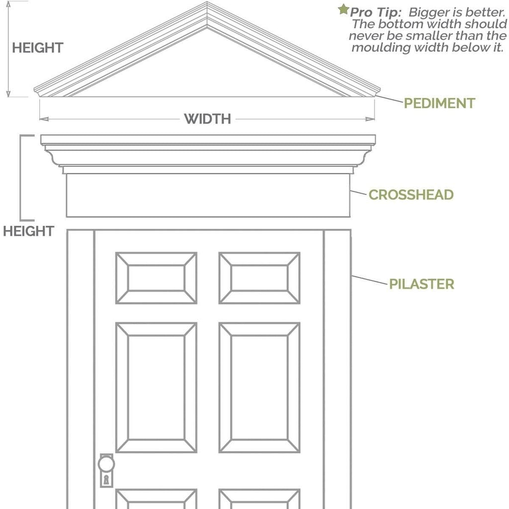 PVC Pilaster with Capital and Base (Pair) H521