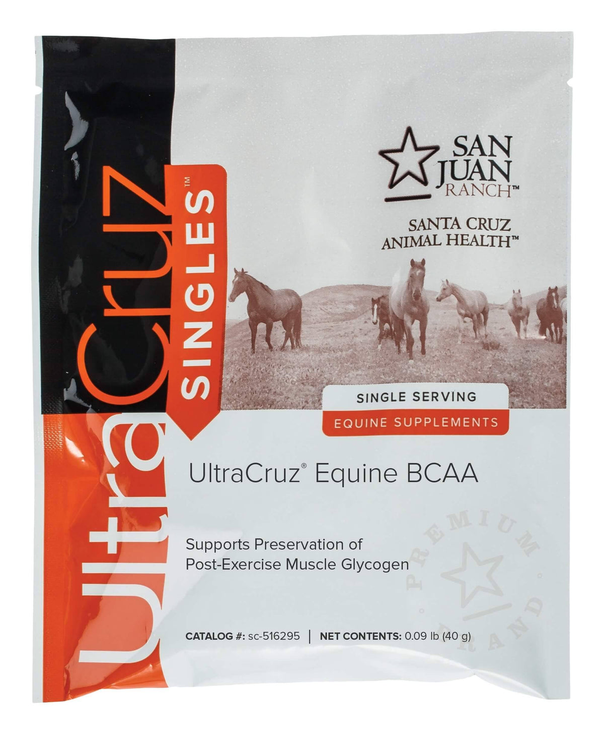 Equine BCAA Supplement, 60 Singles, Pellet R733136