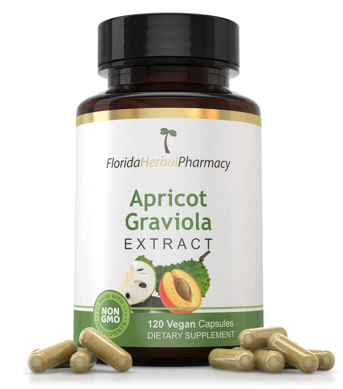 Apricot & Graviola Capsules 500 mg 120 Count T8960