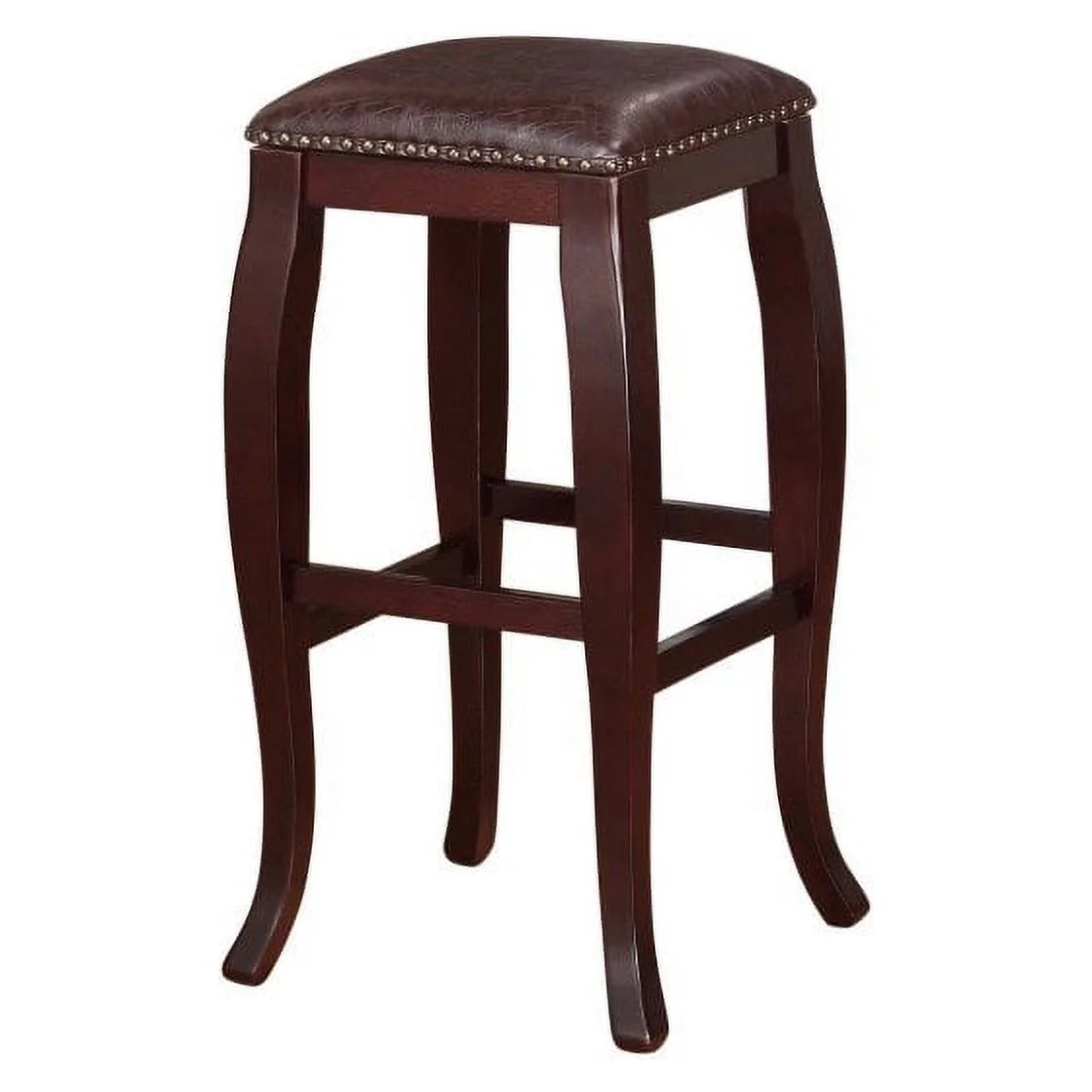 Backless Wood Bar Stool, 30" Seat Height I1996
