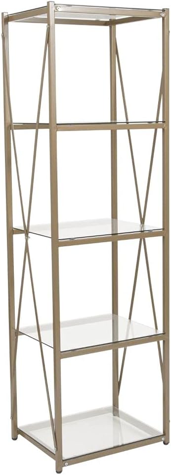 4 Shelf Glass Bookcase G175969