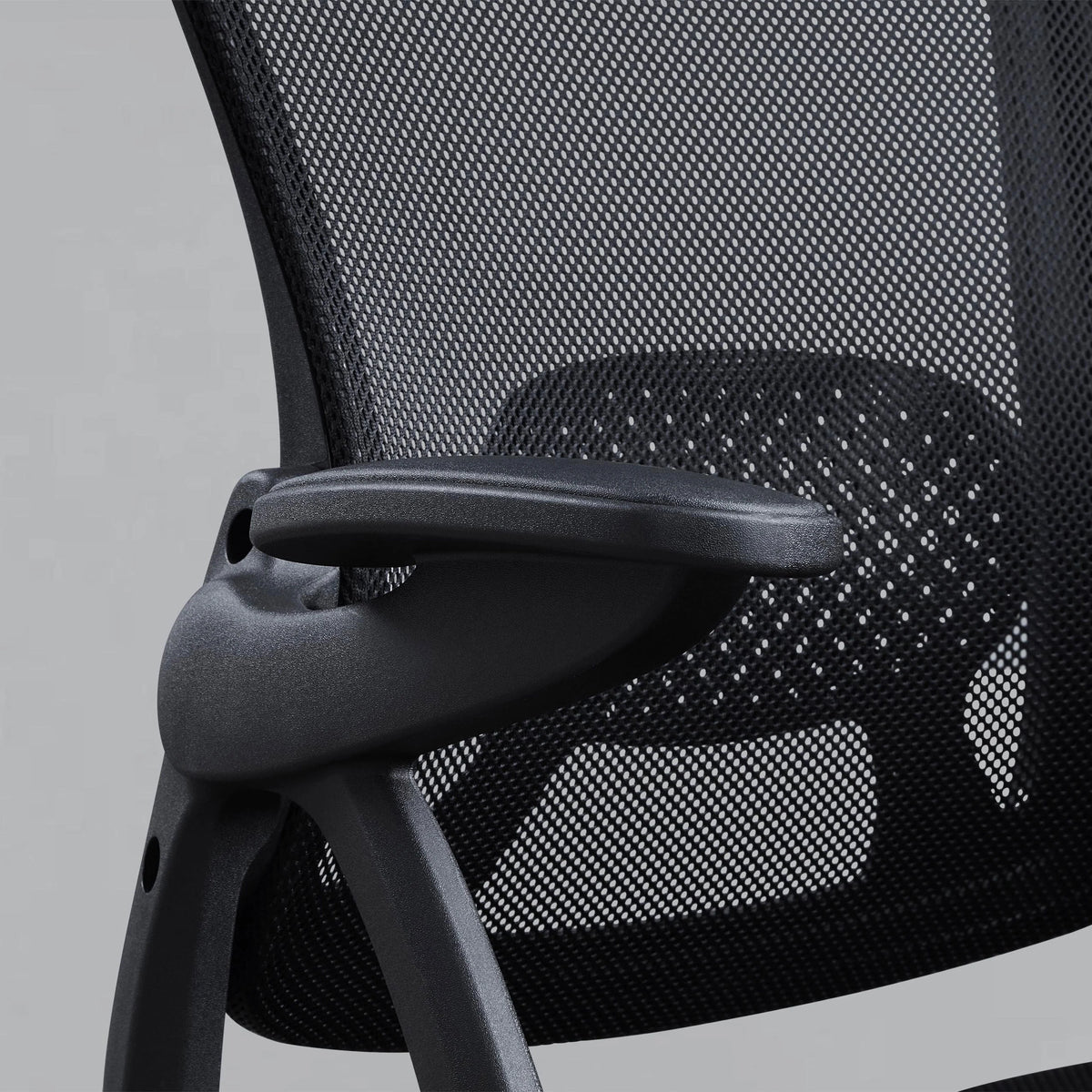 Ergonomic Office Chair with Adjustable Headrest, Black Fabric K71978