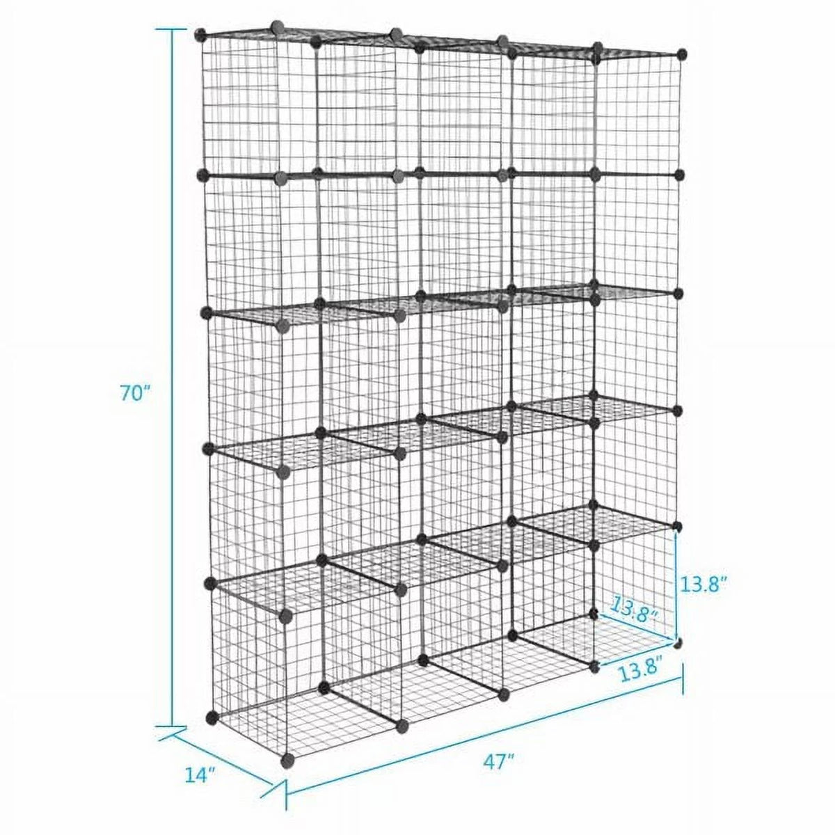 20-Cube Wire Cube Storage Organizer Shelves V672976