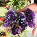 Natural Raw Amethyst Stone Crystal Cluster Specimen I197004