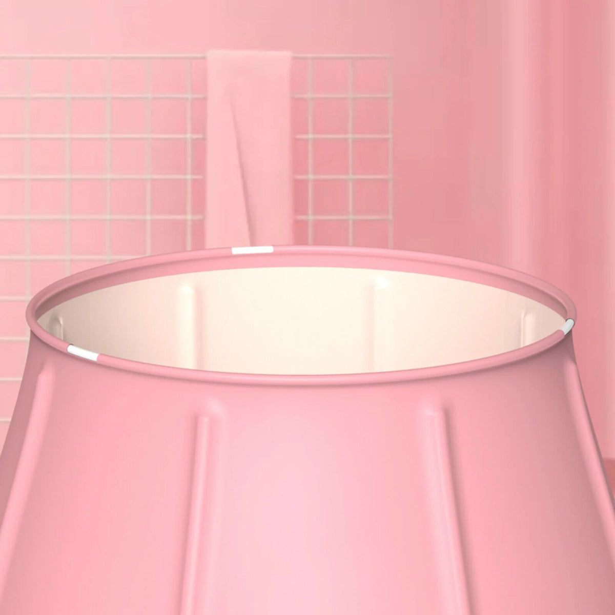 Pink PVC Inflatable Folding Bathtub U18128