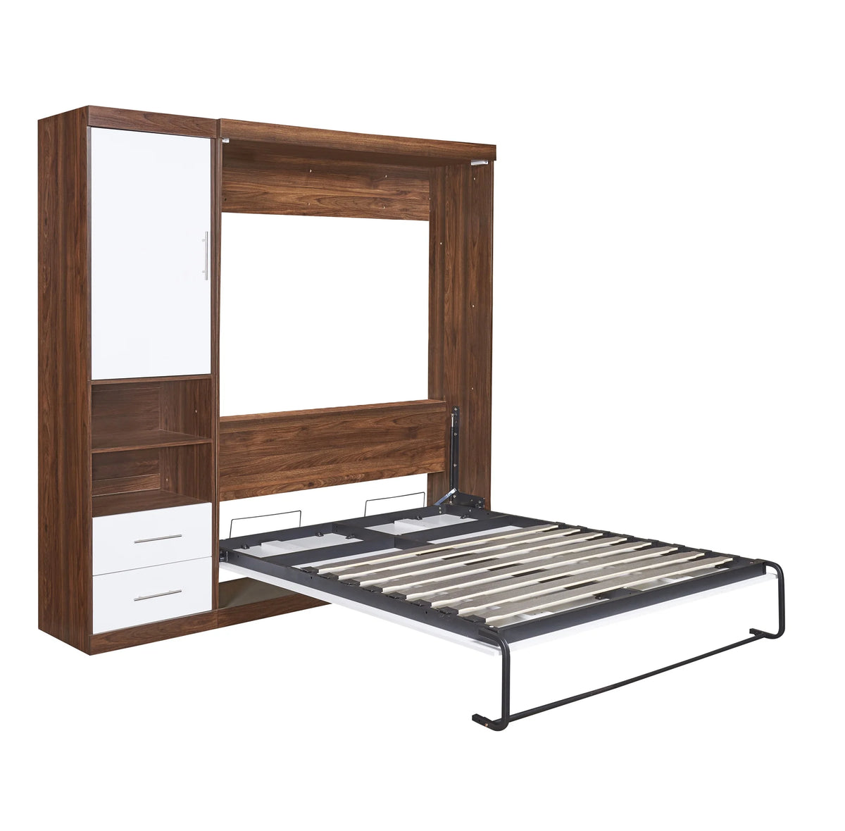 Twin Size Murphy Bed with Cabinet E349