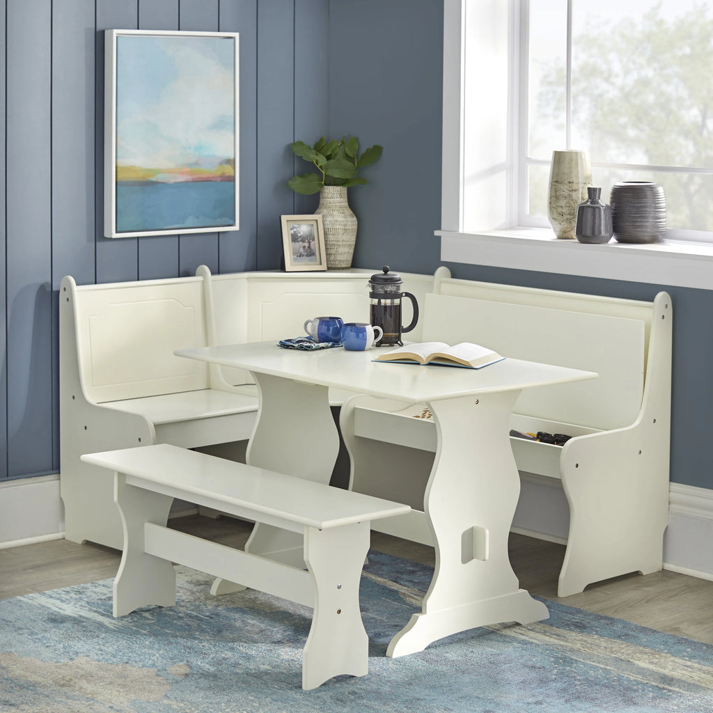 Espresso Corner Dining Nook with Storage R3951