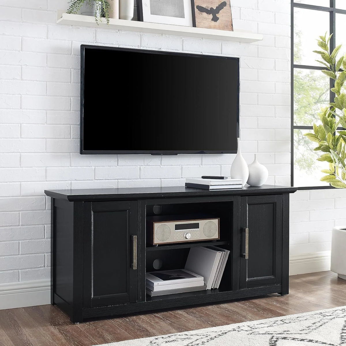 Black 48" Low Profile Tv Stand B230259