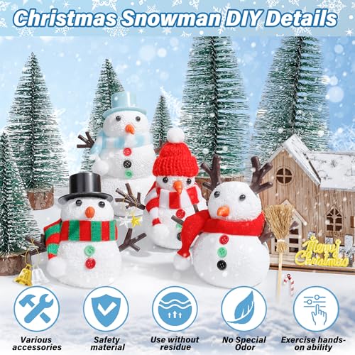 48 Pack Snowman Kit Christmas Crafts DIY Toys Kit Z619