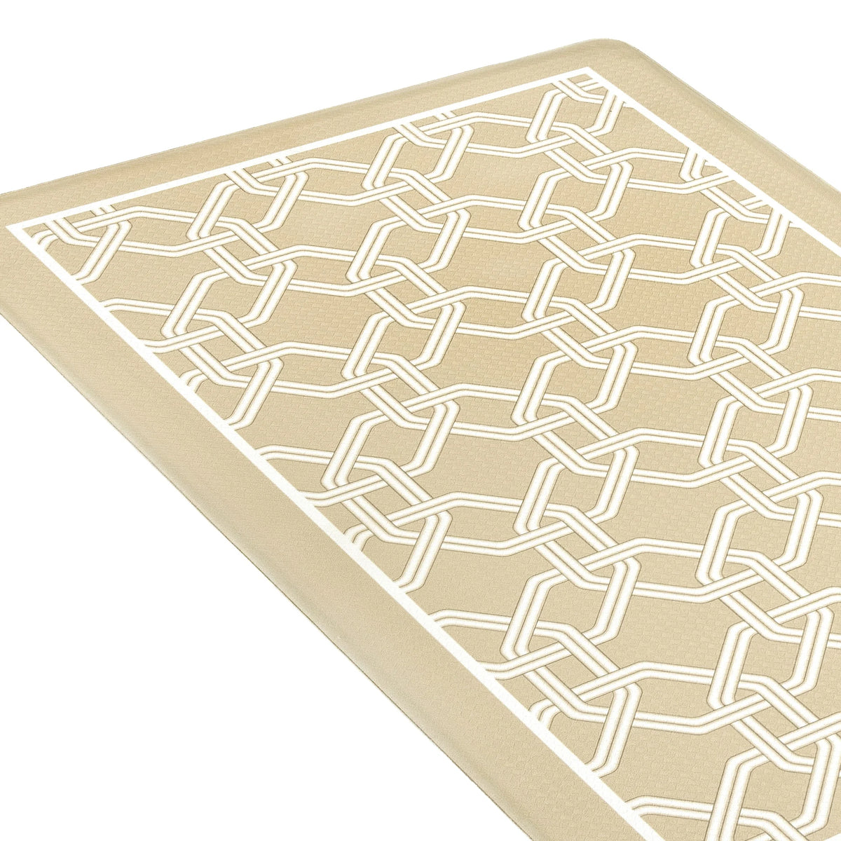 Beige PVC Kitchen Floor Mat D985565