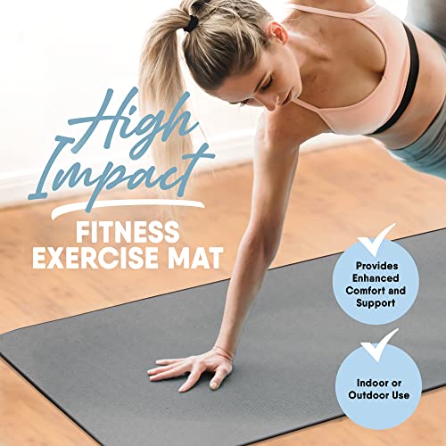 Extra Thick Skid Resistant Yoga Mat with Carrying Strap D9770