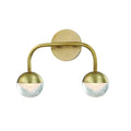 Aged Brass LED Bath Light F73072
