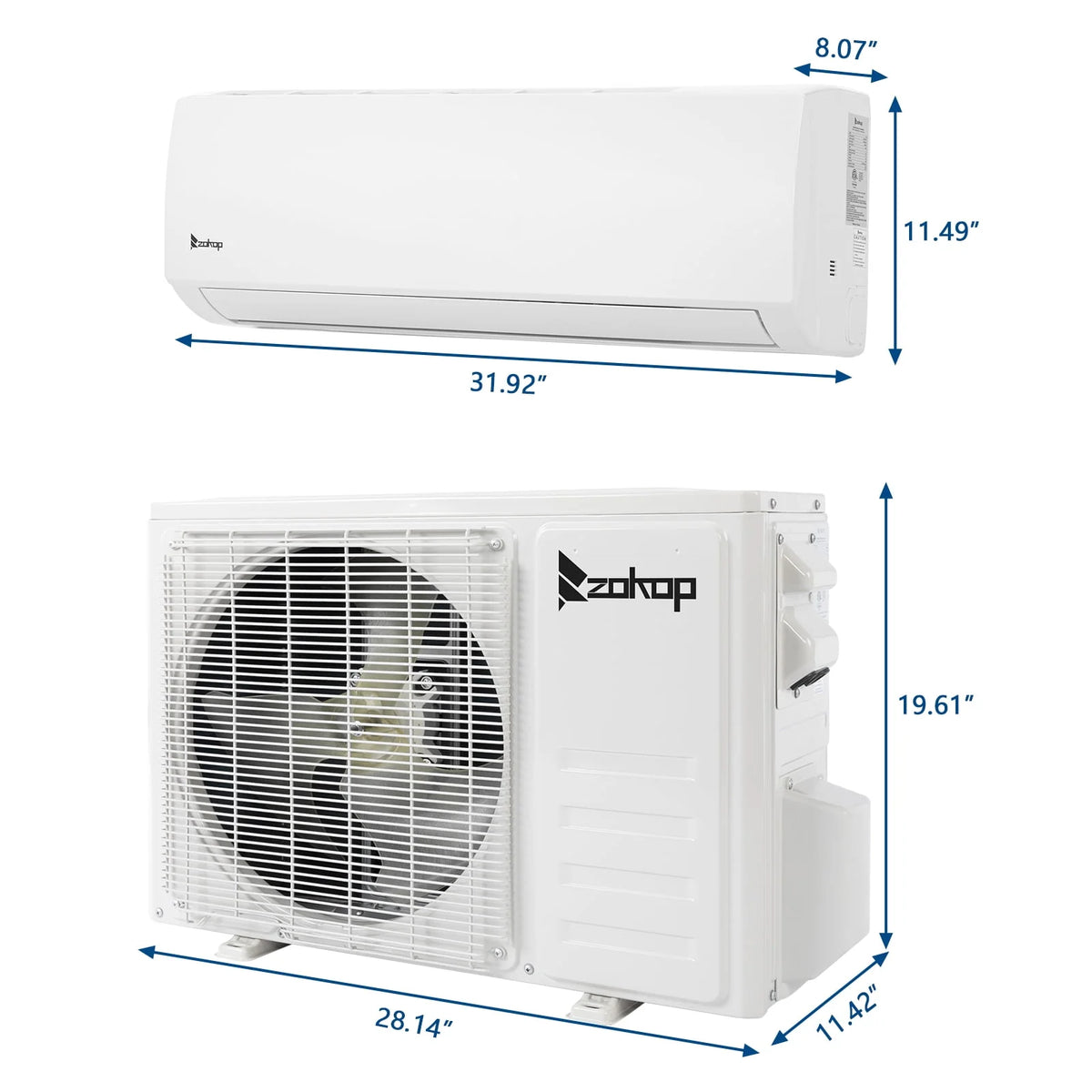 9000 BTU 19 Seer Mini Split Air Conditioner & Heater A496774