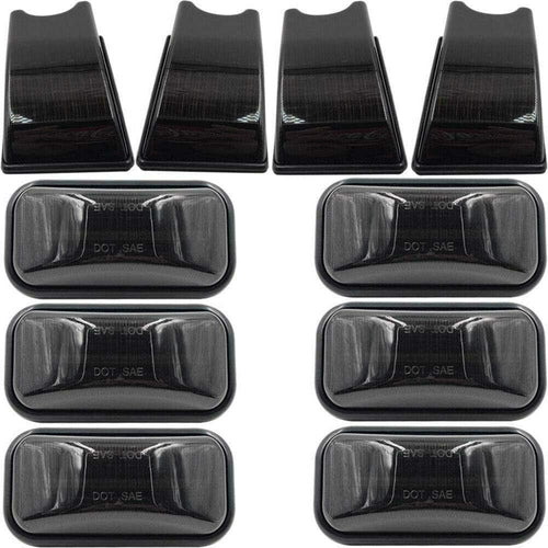 10pcs LED Cab Marker Light Housing Smoke Lens Roof Top Clearance Light Cover X541901
