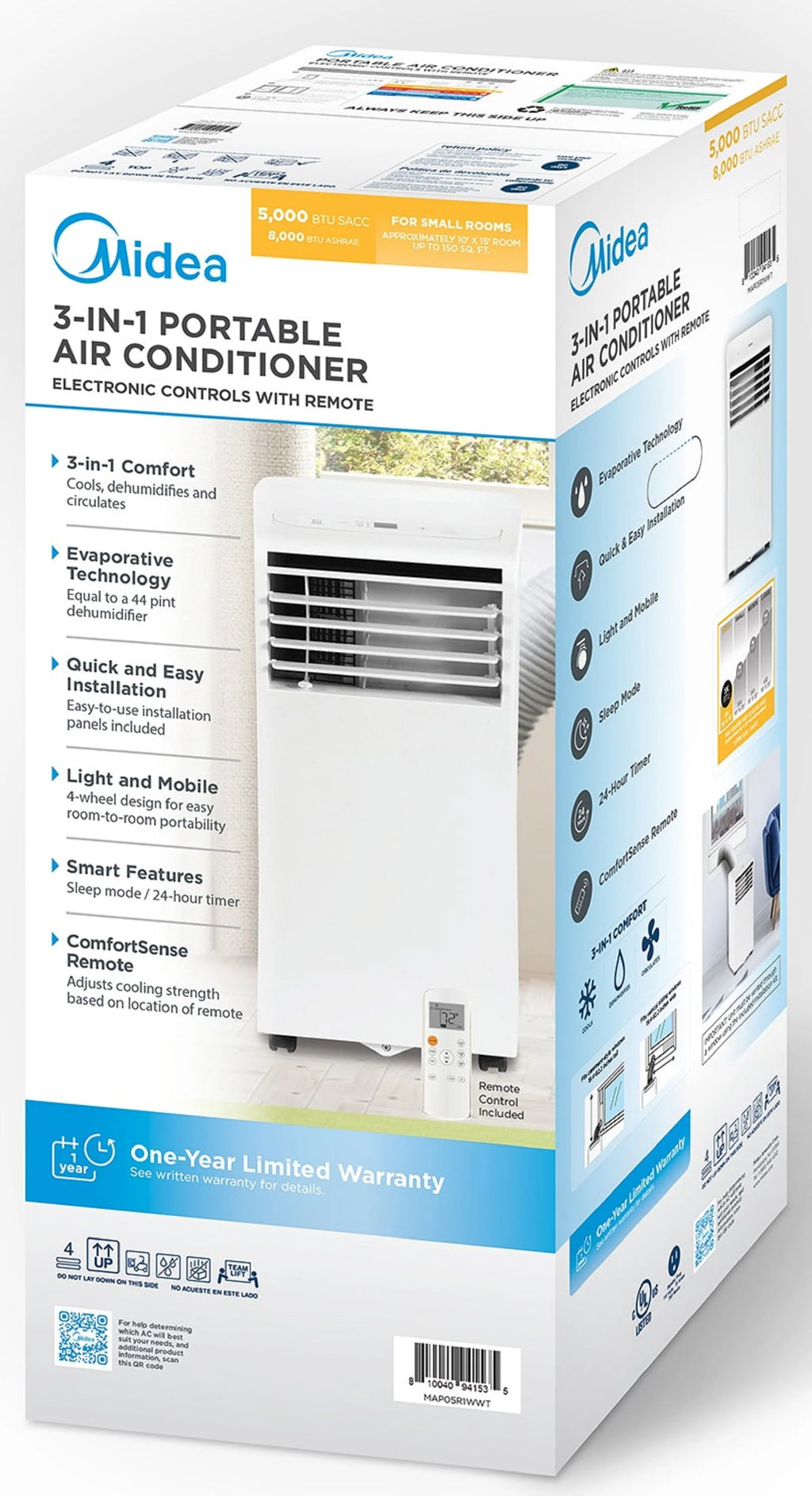 5,000 BTU 115V Portable Air Conditioner P3043
