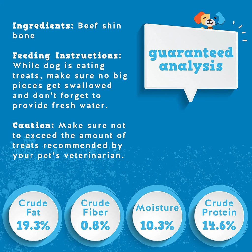 Roasted Beef Shin Bone Dog Treats 3 Pack Q6798