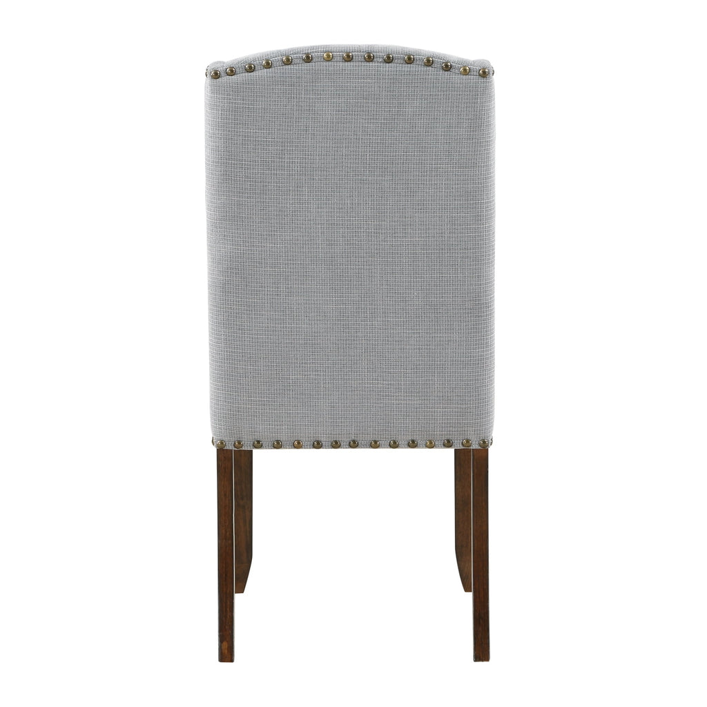 Brown and Grey Traditional Accent Dining Chair Set of Two T910488