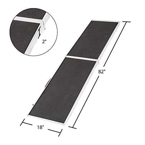 7 ft. Lightweight Extra Wide Folding Aluminum Pet Ramp O337