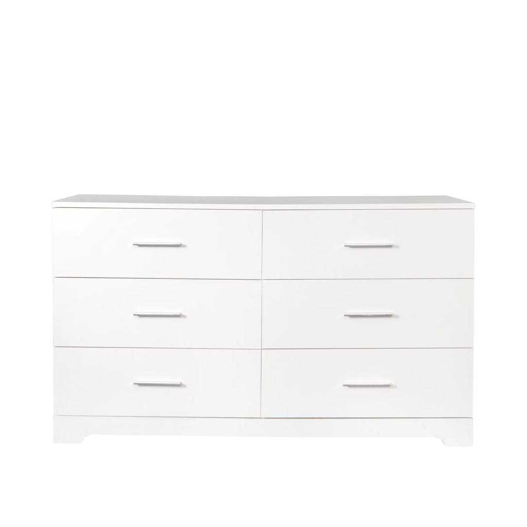 6 Drawer White Dresser M164