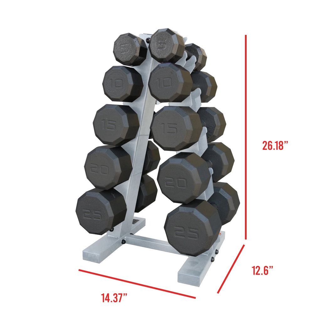 150 Lbs. Dumbbells Set with Rack P454652