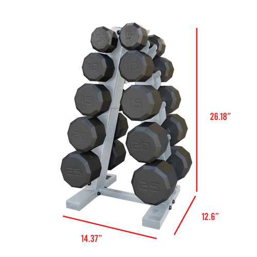 150 Lbs. Dumbbells Set with Rack P454652