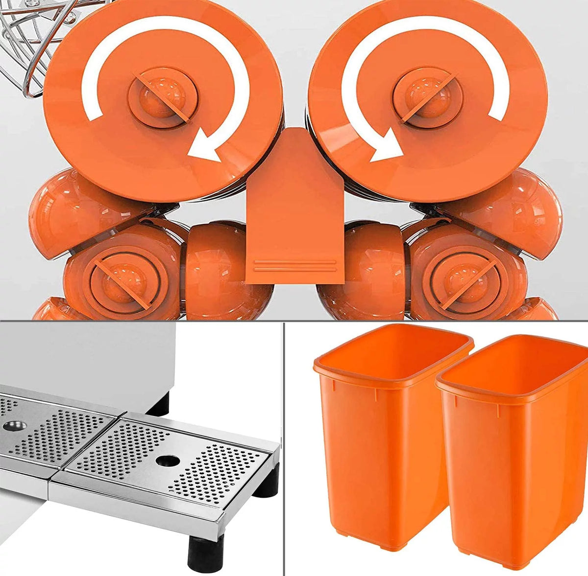 110V Electric Orange Juicer with Plastic Basket W787128