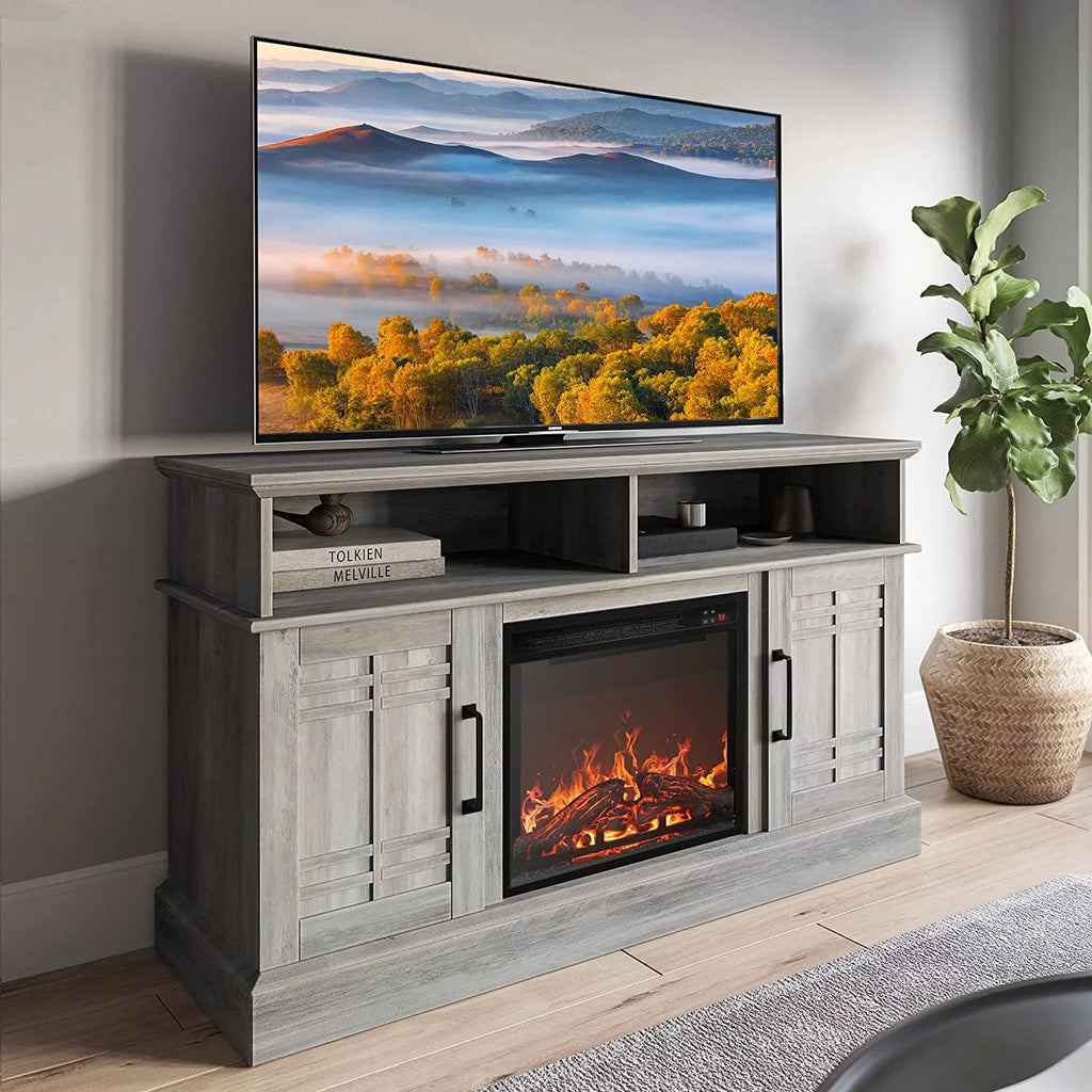 47" TV Stand with 18" Electric Fireplace G897