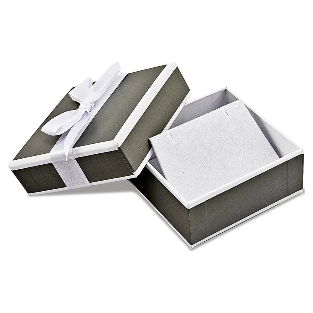 14 Karat White Gold Diamond-cut Sand Dollar Earrings N351068