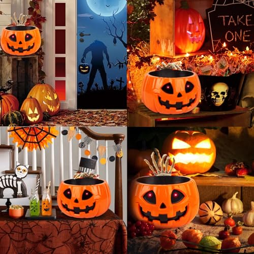Motion Activated Pumpkin Candy Bowl with Creepy Sound Y69811