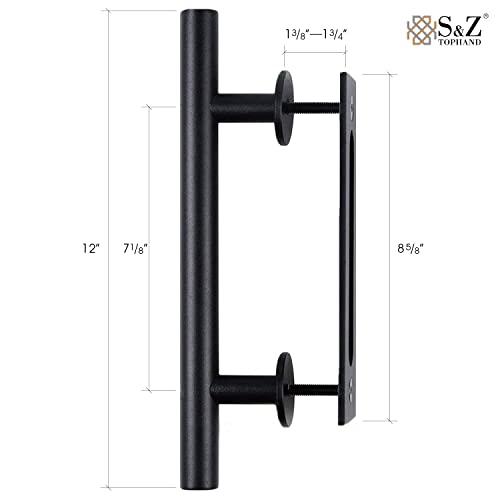 Unfinished Knotty Barn Door with Sliding Door Hardware Kit S179