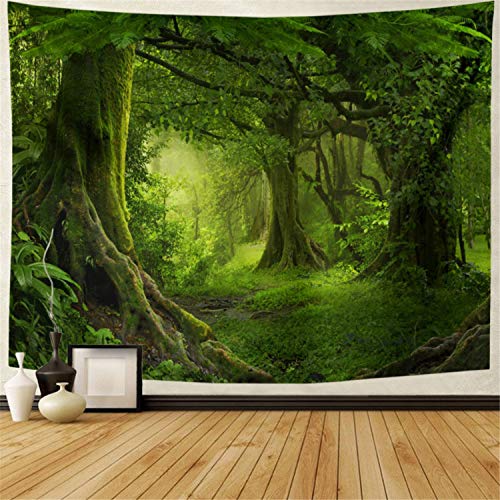 Green Tree Forest Tapestry Wall Hanging U271
