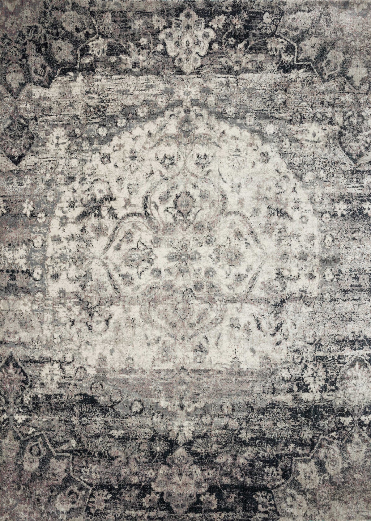Ink Ivory Rug V2092