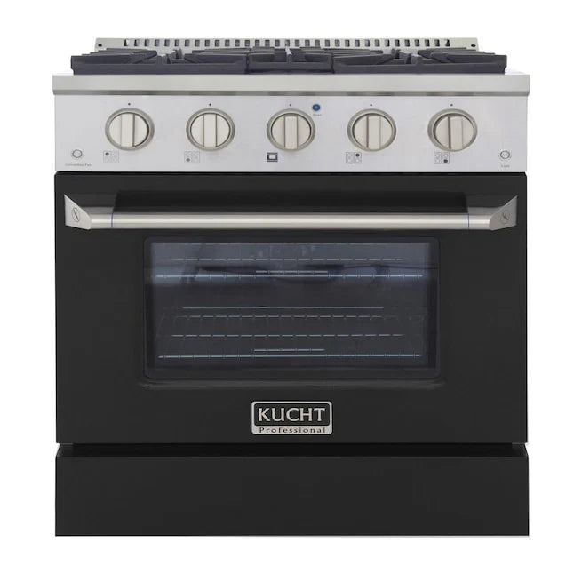 30 in. Natural Gas Range with Black Door N6095