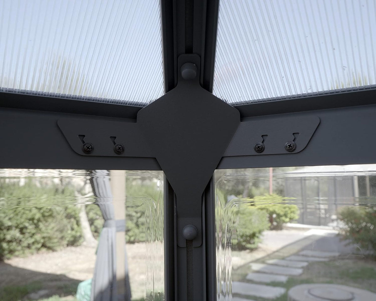 7' x 8' x 9' Gray Greenhouse Y10881