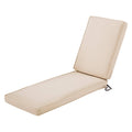 Antique Beige Patio Chaise Lounge Cushion B80240