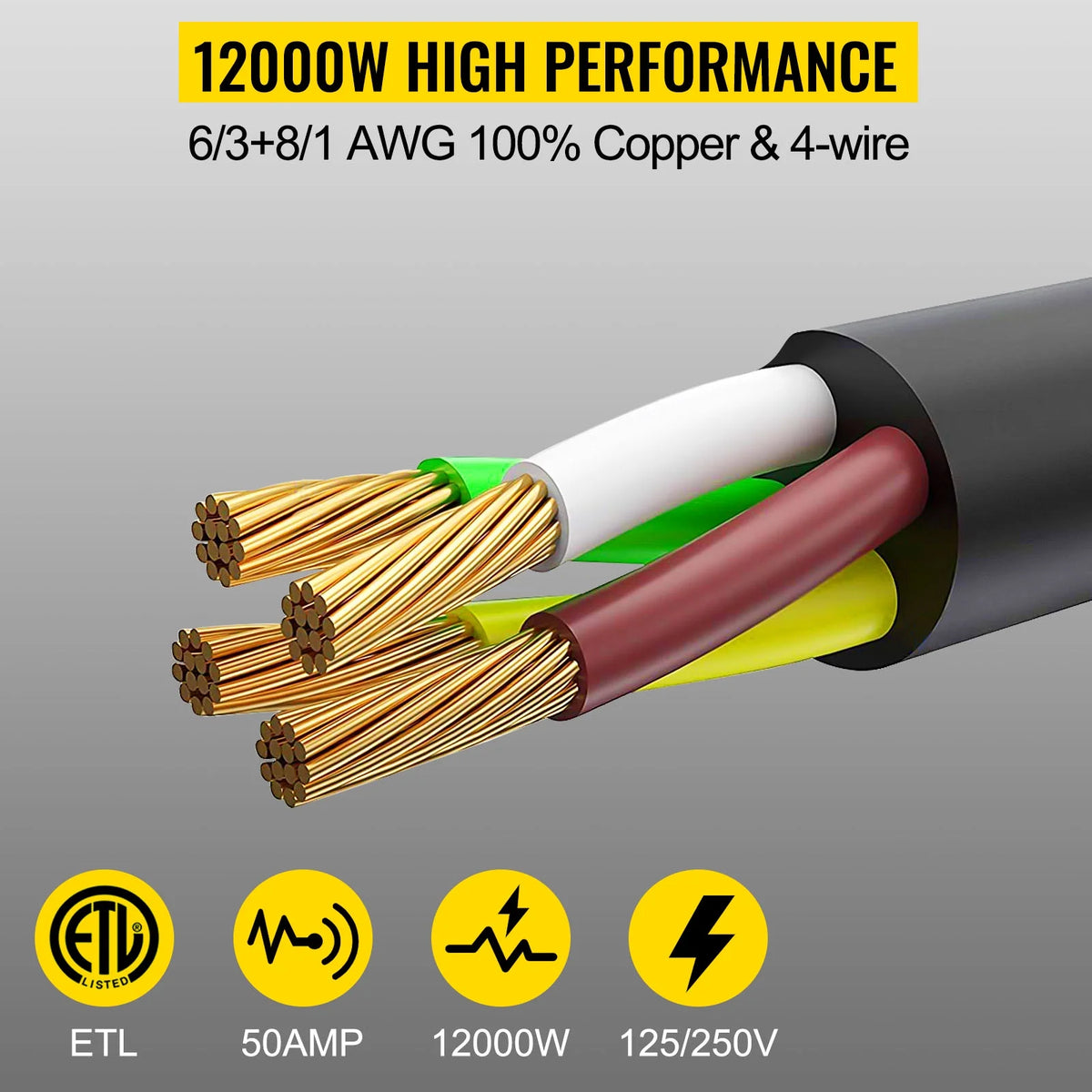 10ft 50amp Generator Power Cord P893417