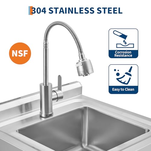 Stainless Steel Utility Sink with Faucet Y9867