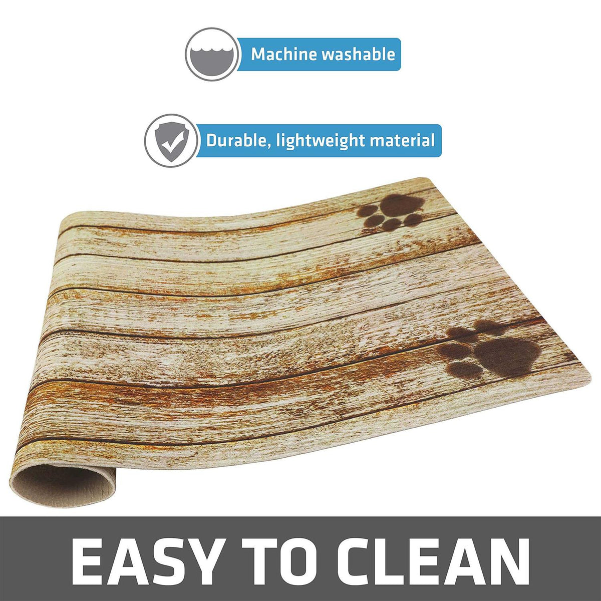 Pet Bowl Placemat Dog & Cat Food Feeding Mat G738782