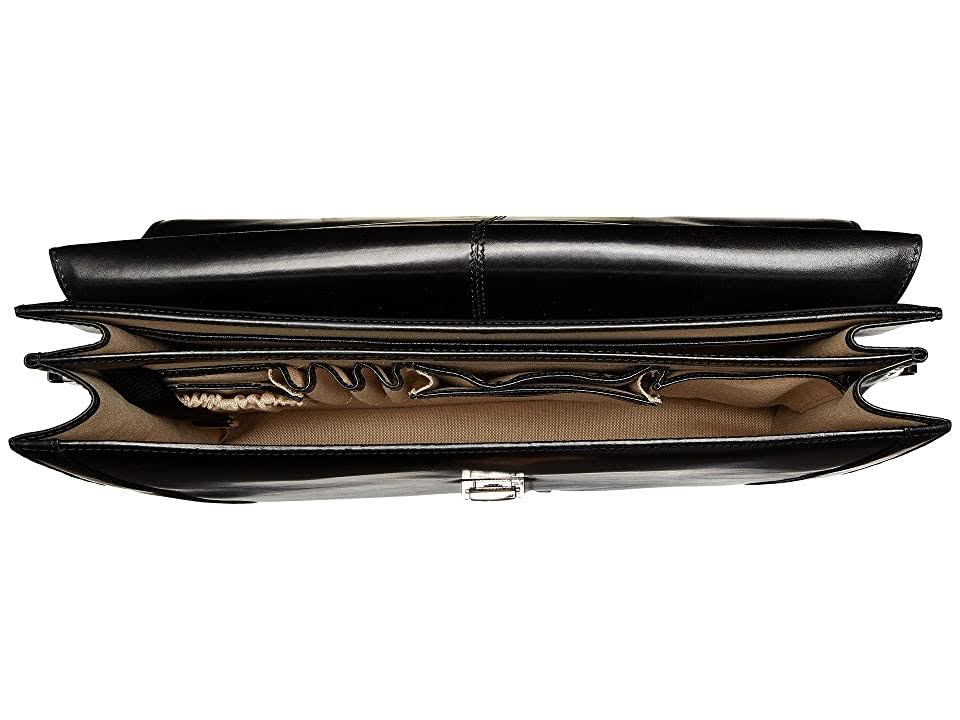 Black Leather Brief K32604