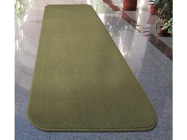Skid-Resistant Carpet Runner Olive Green 12 ft. x 27 in. S38819