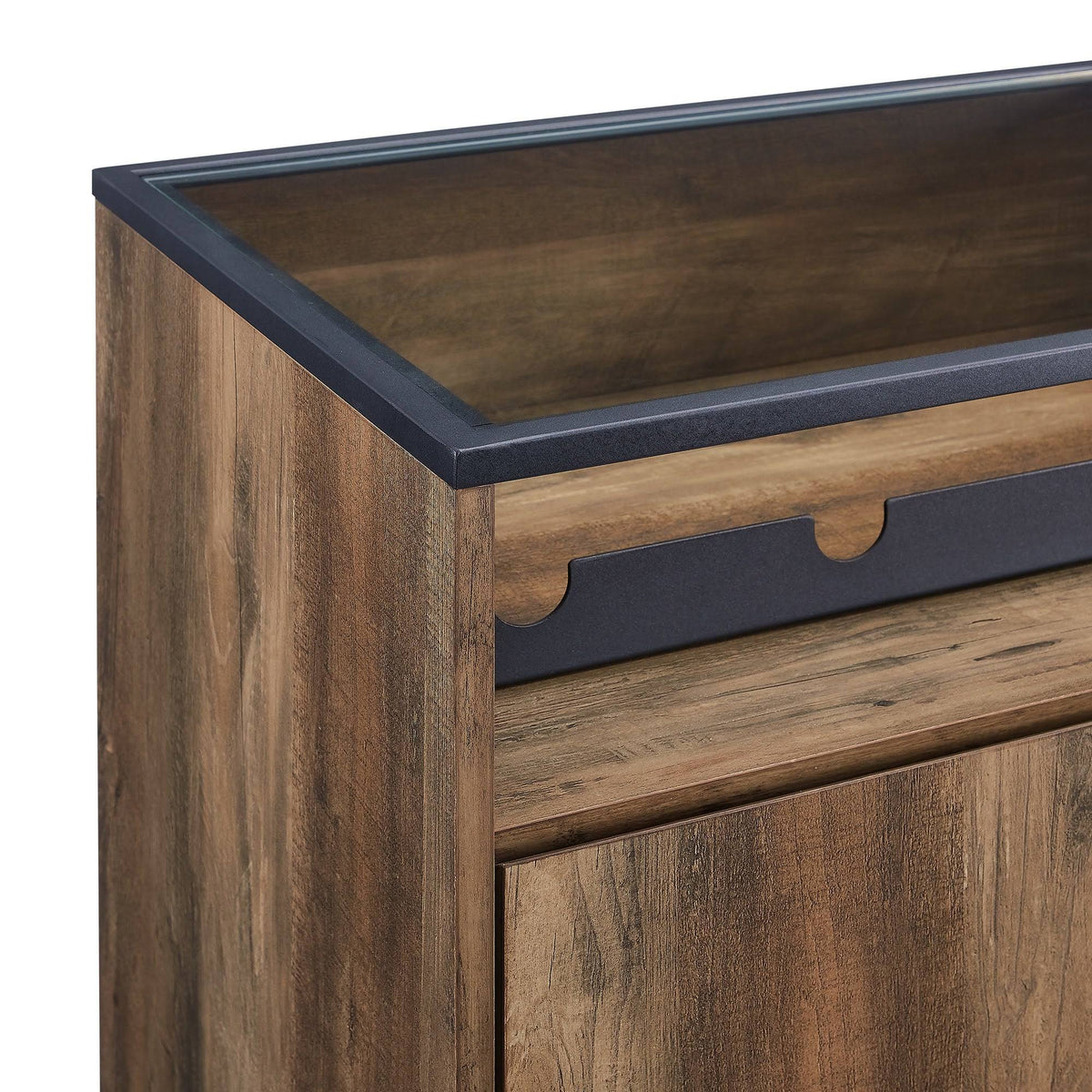 Glass Top 1-Door Bar Cabinet L36968