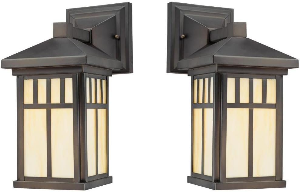 Barnwood Finish Clear Glass Outdoor Wall Fixture 2 Pack X1873
