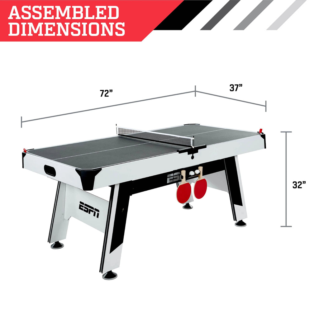Arcade Air Powered Hockey Table and Tennis Top 2-in-1 W6535
