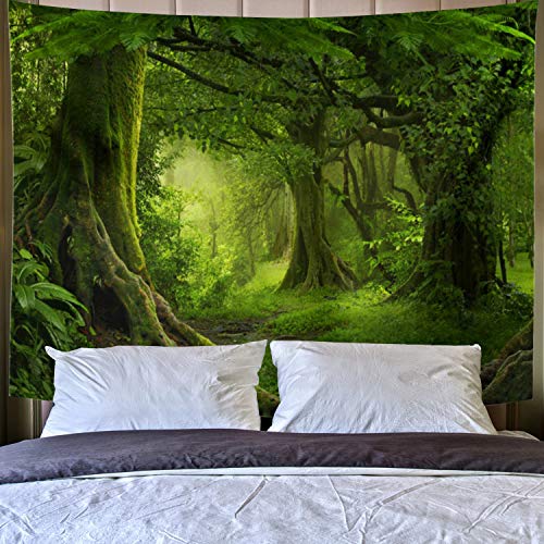 Green Tree Forest Tapestry Wall Hanging U271