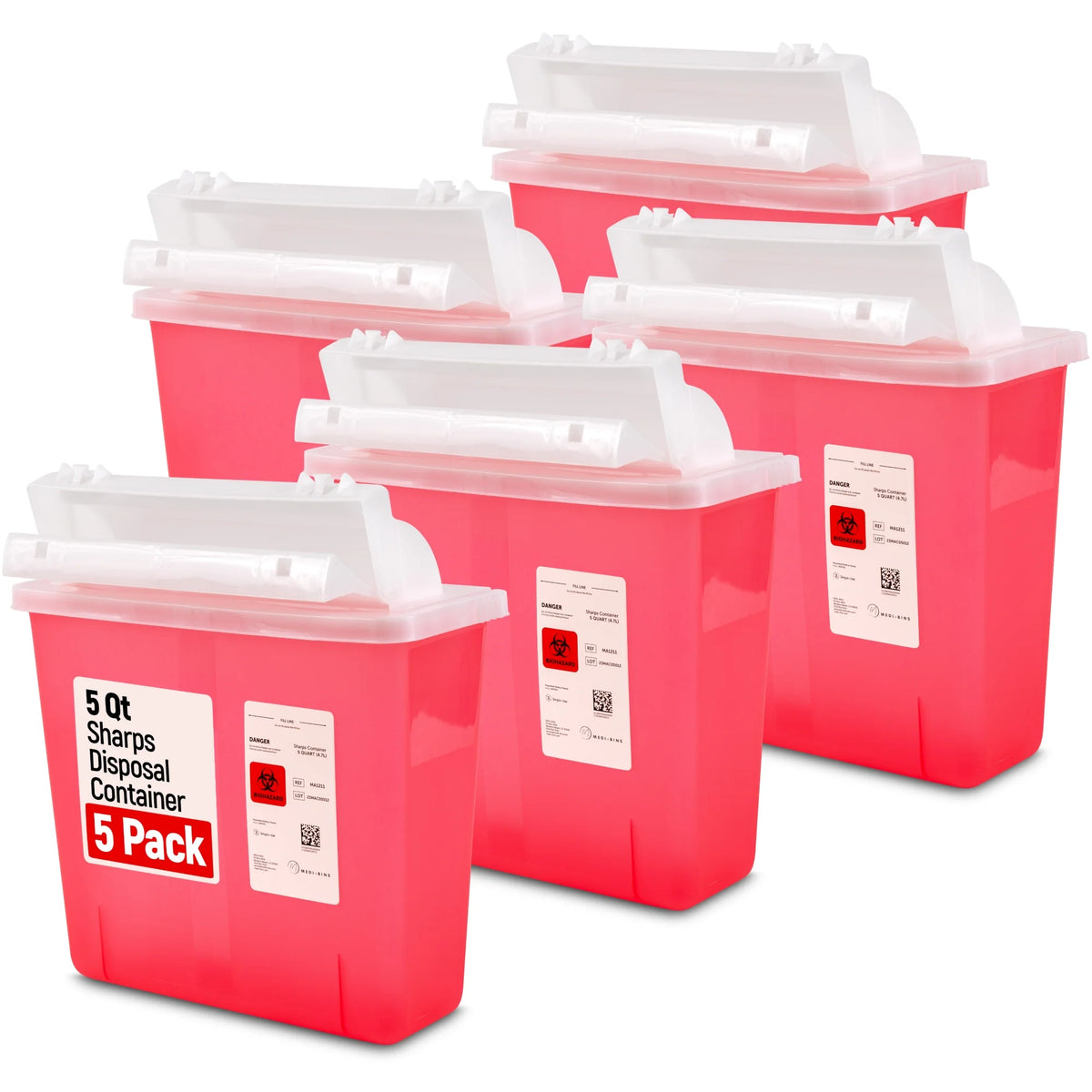 5 Qt Sharps Disposal Container M1732