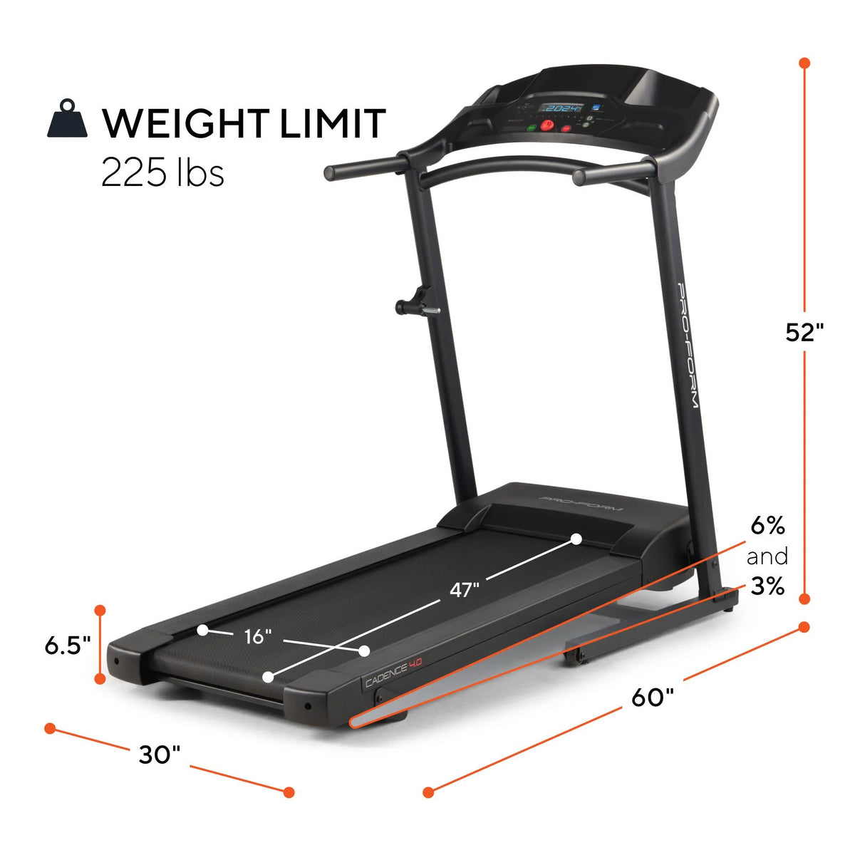 Treadmill with 5” Display O8602